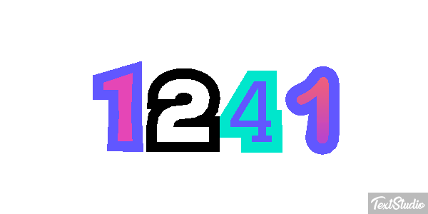 1241 Text effect
