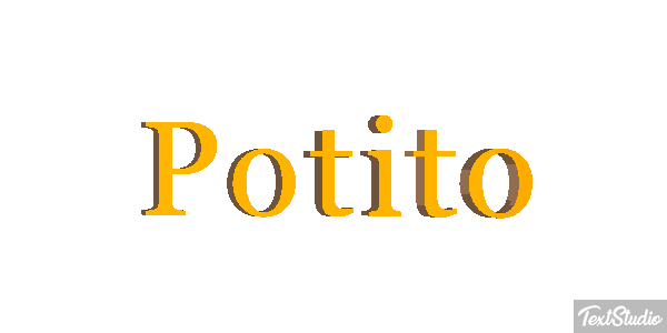 Potito Effetto testo
