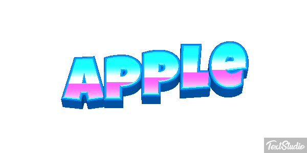 Apple Text effect