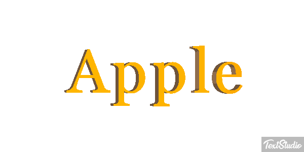 Apple Text effect