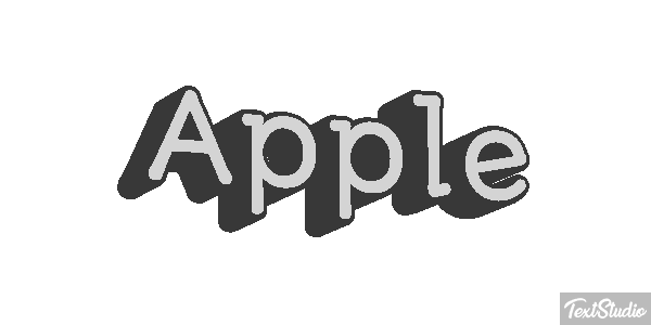 Apple Text effect