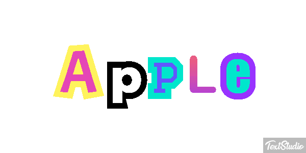 Apple Text effect