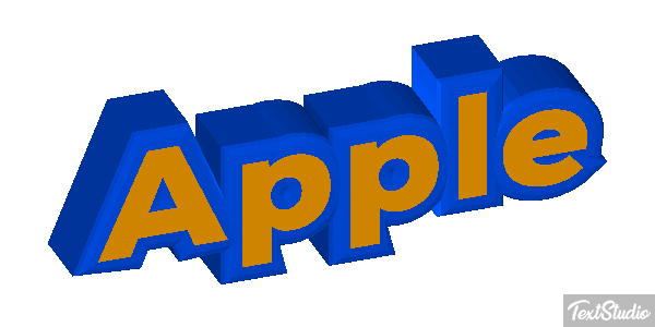 Apple Text effect