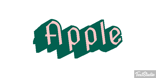 Apple Text effect