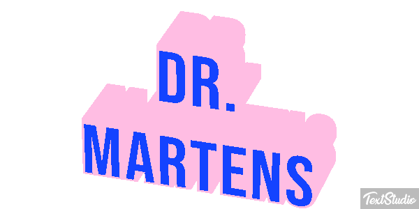 Dr. Martens テキスト効果