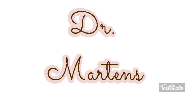 Dr. Martens テキスト効果