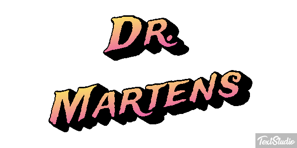 Dr. Martens テキスト効果