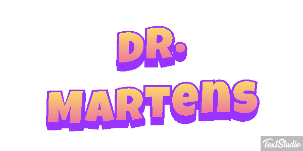 Dr. Martens テキスト効果