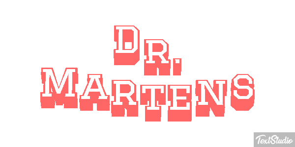 Dr. Martens テキスト効果