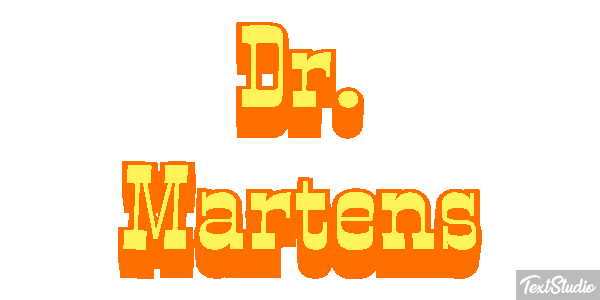 Dr. Martens テキスト効果