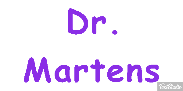 Dr. Martens テキスト効果