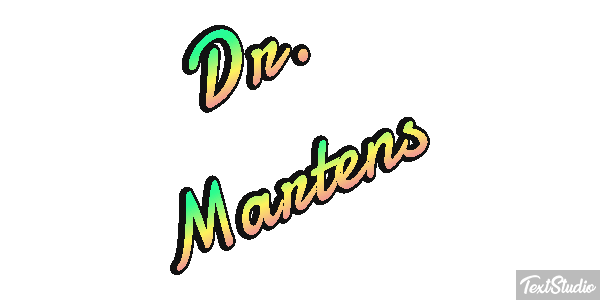 Dr. Martens テキスト効果