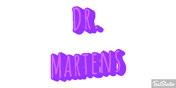 Dr. Martens テキスト効果