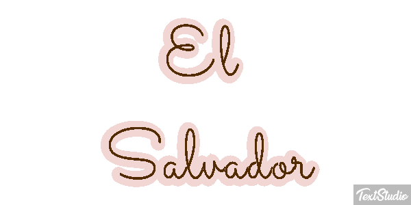 El Salvador Text effect