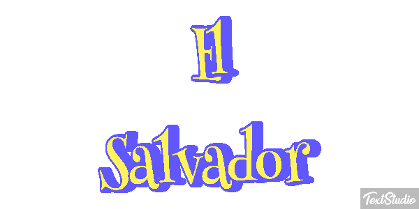 El Salvador Text effect