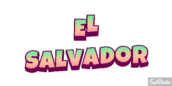 El Salvador Text effect