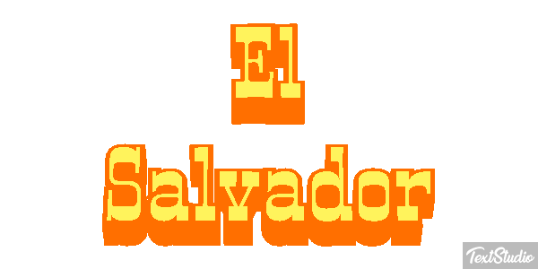 El Salvador Text effect