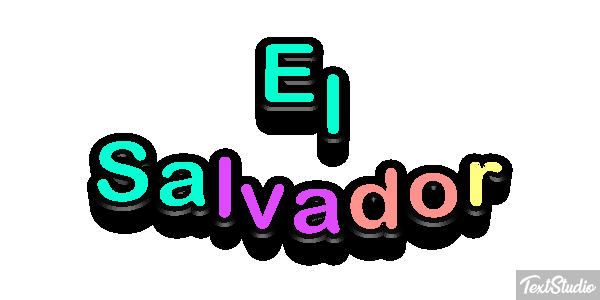 El Salvador Text effect