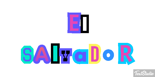 El Salvador Text effect
