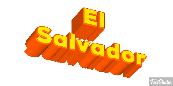 El Salvador Text effect