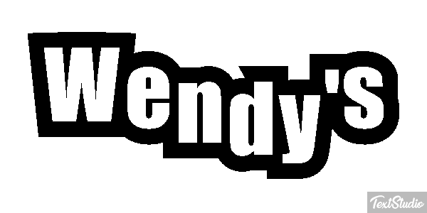 Wendy's Efeito do texto