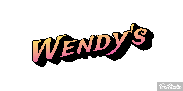 Wendy's Efeito do texto