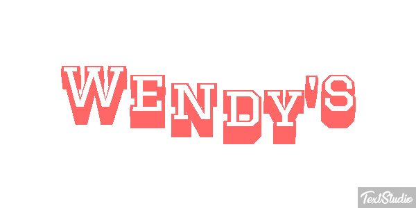 Wendy's Efeito do texto
