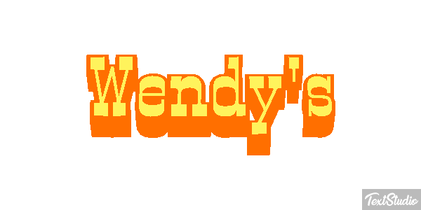 Wendy's Efeito do texto