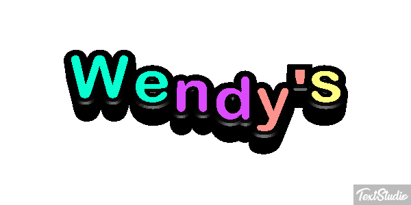 Wendy's Efeito do texto