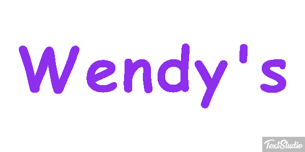 Wendy's Efeito do texto