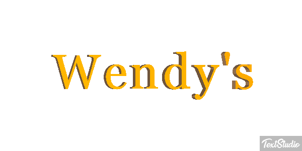 Wendy's Efeito do texto
