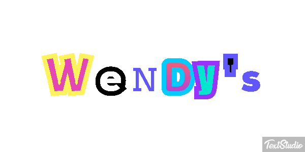 Wendy's Efeito do texto