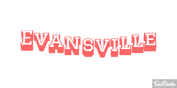 Evansville Effetto testo