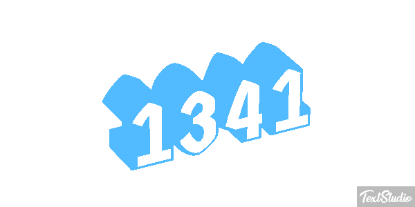 1341 Text effect