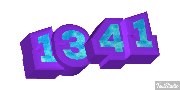 1341 Text effect