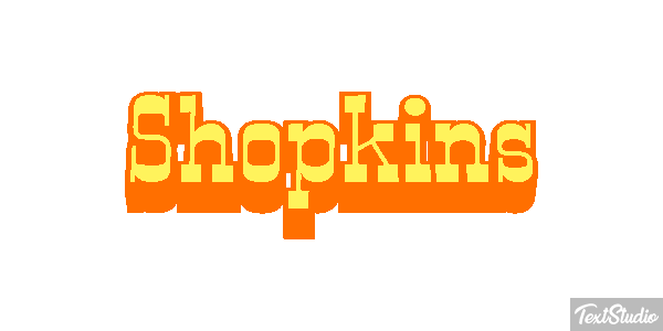 Shopkins Effet de texte