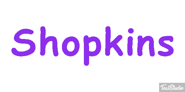 Shopkins Effet de texte
