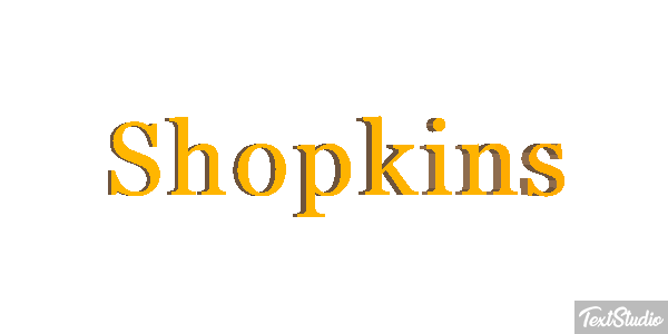 Shopkins Effet de texte