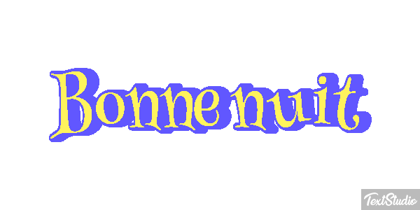 Bonne nuit Effetto testo