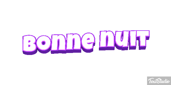 Bonne nuit Effetto testo