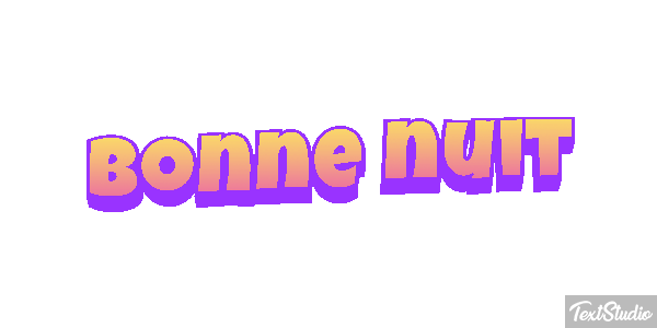 Bonne nuit Effetto testo