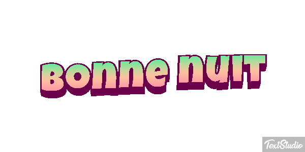 Bonne nuit Effetto testo