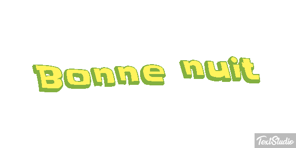 Bonne nuit Effetto testo