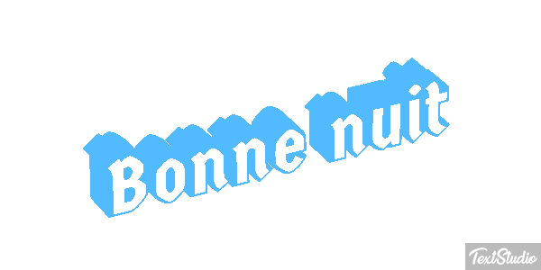 Bonne nuit Effetto testo
