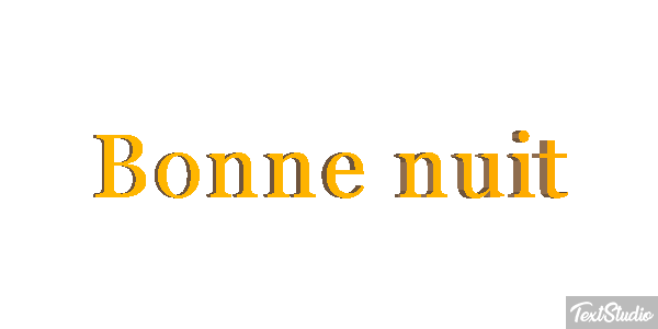 Bonne nuit Effetto testo