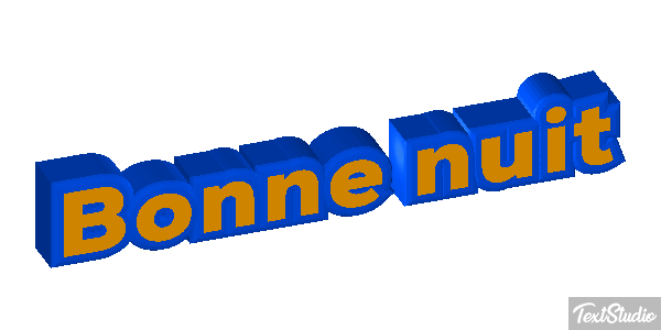 Bonne nuit Effetto testo