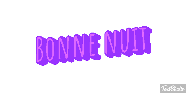 Bonne nuit Effetto testo