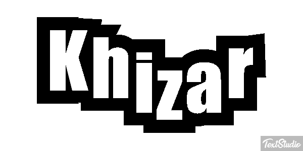 Khizar Text effect