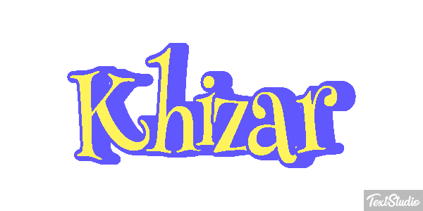 Khizar Text effect