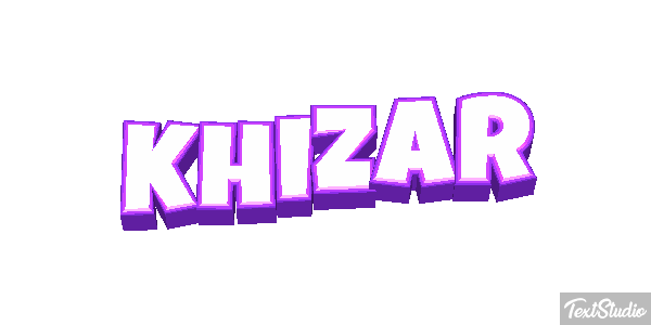 Khizar Text effect